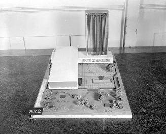P. N. Morgan entry, City Hall and Square Competition, Toronto, 1958, architectural model