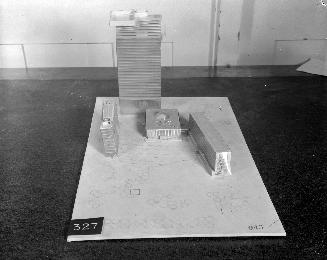 G. Okolowicz entry, City Hall and Square Competition, Toronto, 1958, architectural model