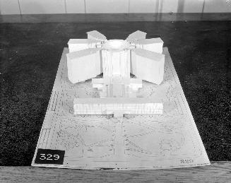 Z. K. Kaplan entry, City Hall and Square Competition, Toronto, 1958, architectural model