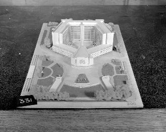 Jan Horatius Albarda entry, City Hall and Square Competition, Toronto, 1958, architectural model