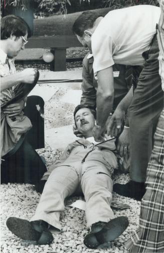 Moments after his friend Alan Ness crashed to his death, William McBride lies in a faint at the CNE mobile air control centre. McBride is president of(...)