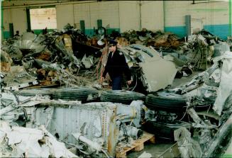 Remains of RAF Nimrod jet