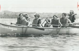 Canoe survivors return to the water