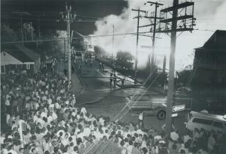 Blaze draws crowd