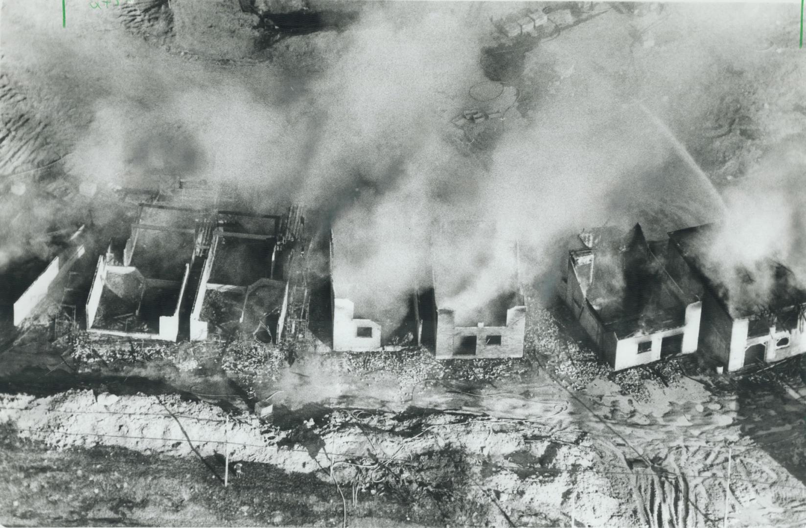 Homes gutted
