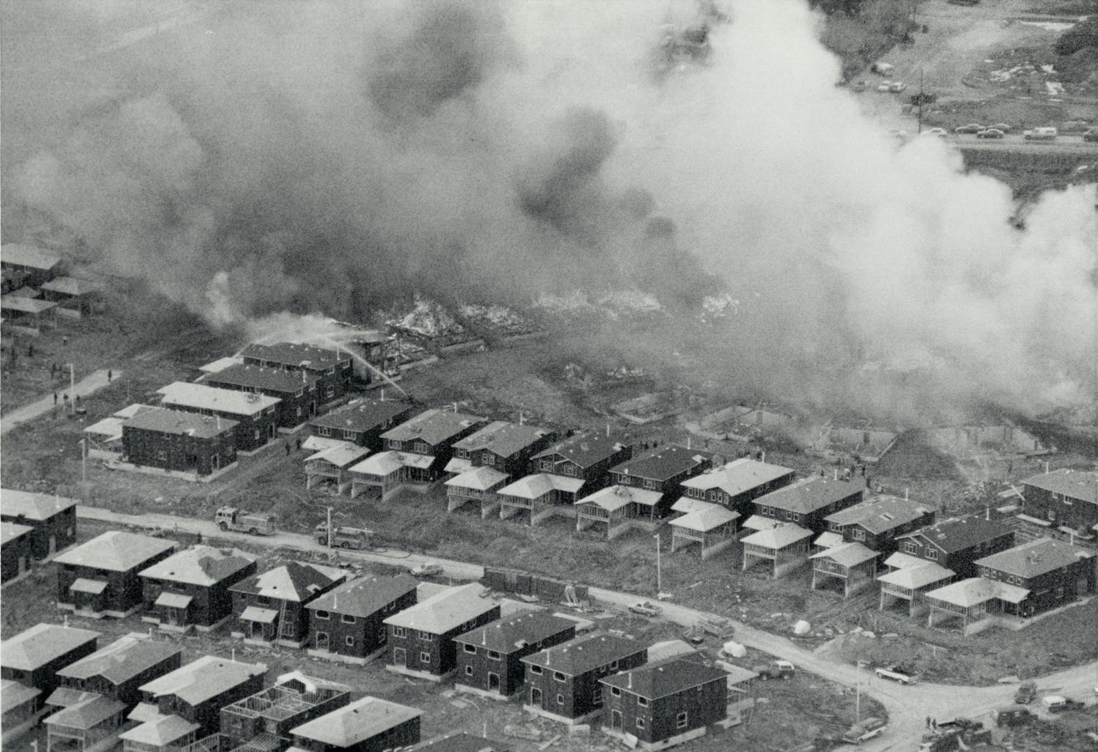 Houses gutted