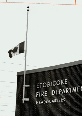 Flag flies at half-mast for dead Etobicoke firefighters