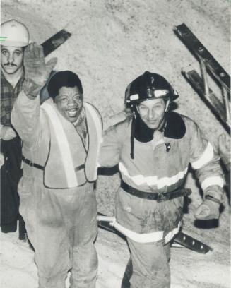 Rescuers at work