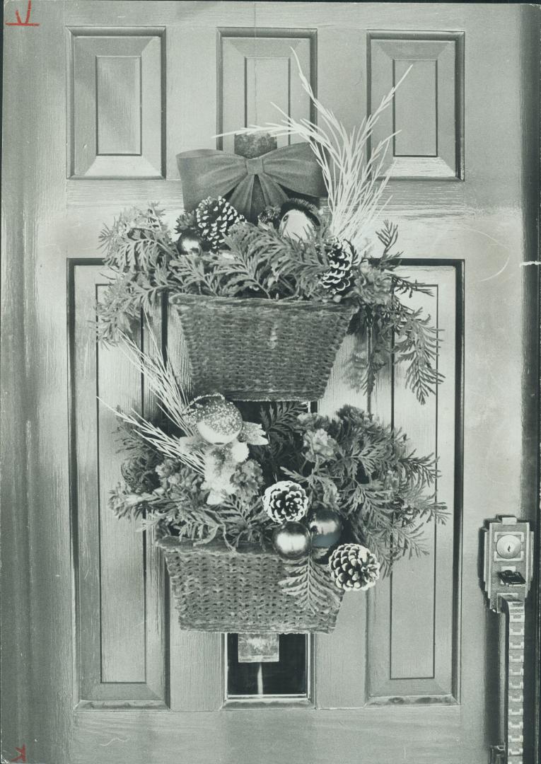 Door decoration idea comes from the Civic Garden Centre