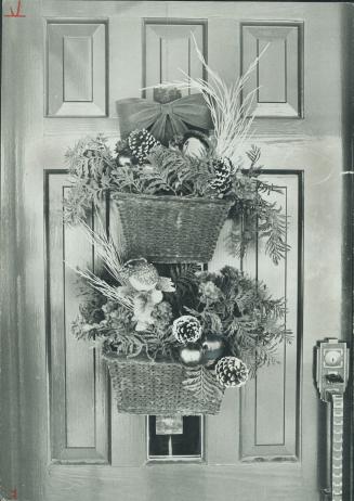 Door decoration idea comes from the Civic Garden Centre