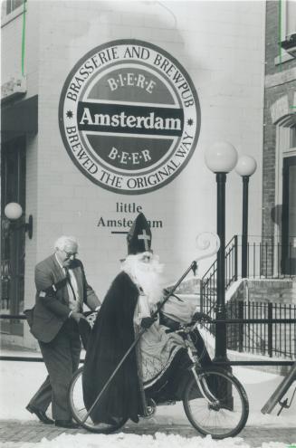 Jolly Old Gent. Today is Sinterkiaas (St. Nicholas) Day in Holland, and Roel Bramer, of the Amsterdam bar on John St., follows tradition by dressing u(...)