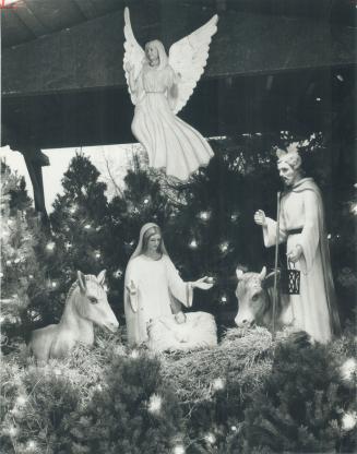 Nativity scene at St. Charles of Borromeo Church