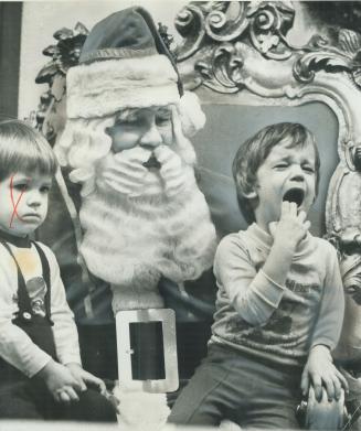 It's not always a big thrill. A visit to Santa Claus is not always every youngster's biggest thrill, and 3-year-old Michael Ligeza of Durham was somew(...)