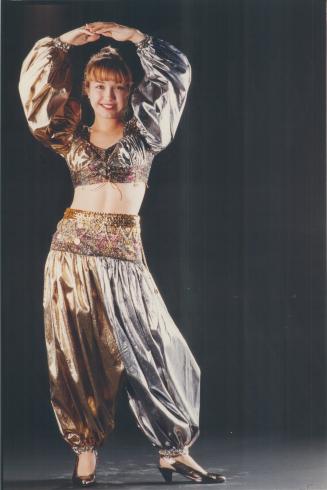 Jennfier Frotten, a Ryerson fashion student, won third place with her genie costume