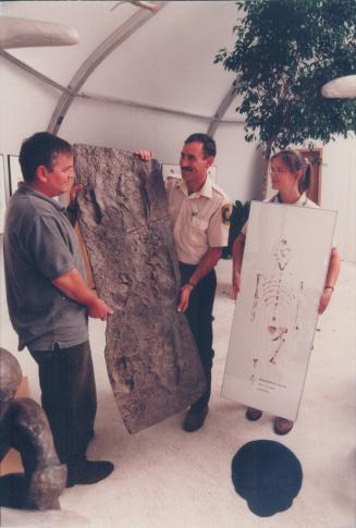 Lea French (right), Peter May (left), Paul De Courey