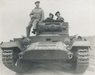 A Valentine tank provided transportation for Col