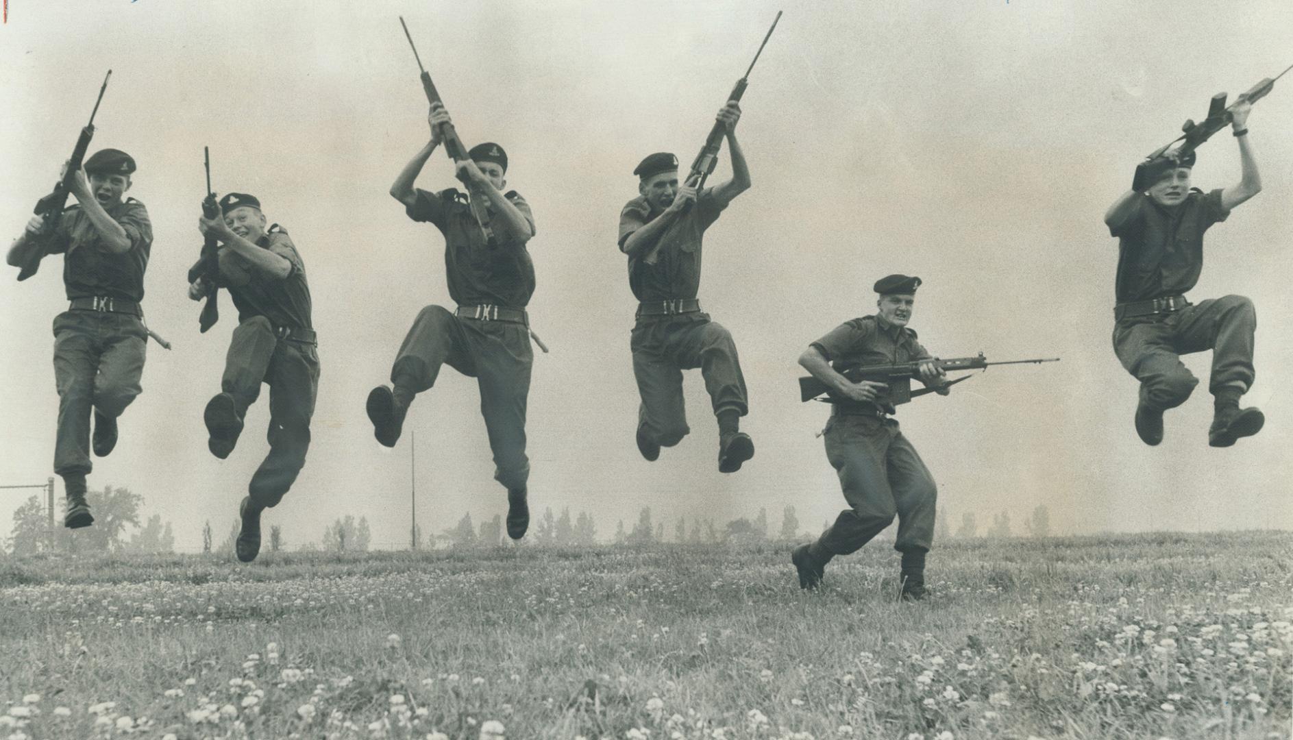 . . . And they go over the top. Fierce charge is carried out by members of the platoon in response to Paul's orders. The boys undertaking training wit(...)