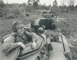Capt. Jerry Shellington, from London, Ont. second in command on Grizzly-Armor car