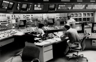 Ready to go: The control panel is the heart of the Darlington nuclear plant in Newcastle, which officials say now meets all safety regulations