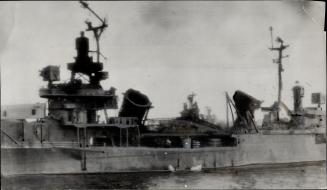 Victim of operation crossroads, the heavy cruiser U