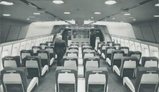 Tristar interior at the Palmdale assembly plant looks to be ready for passengers