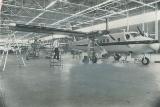 Only one out of three production lines is still operating at the de Havilland aircraft plant at Downsview, Ont
