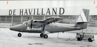 Montreal-Ottawa air bus. Six modified Twin Otters are at de Havilland Aircraft, Downsview, almost ready for delivery to the federal government for its(...)