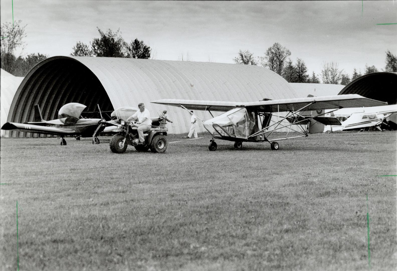 Jack Cowan laws ultra-light at Baldwin Airport