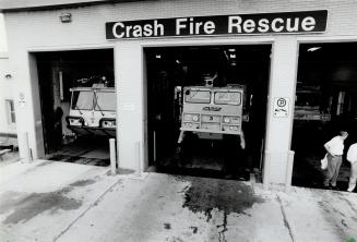 Always ready: Pearson's firefighting centre deals with more than 800 incidents a year including fires, fuel spills and first-aid calls