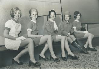 Air Canada Stewardesses model new wardrobe