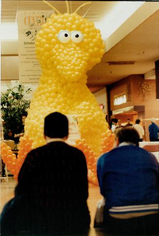 Airy Masterpieces: Big Canary took 4,000 baloons to complete at Oshawa Centre Mall's recent balloon-sculpting contest