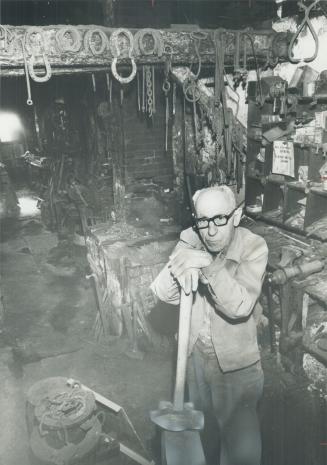 Alf Waldie. Blacksmith 55 years