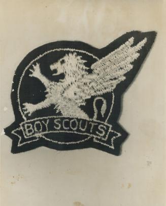 For air-minded scouts. Two Flying Lion badges have been designed for the 1,500 Canadian Boy Scouts who are signing up for the new course in aeronautic(...)