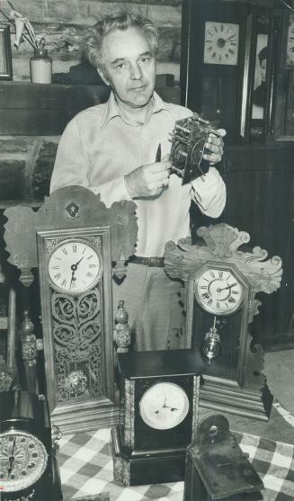 Clockmaker Ivan Hansen met his match - a mouse in Cornell House antique clock