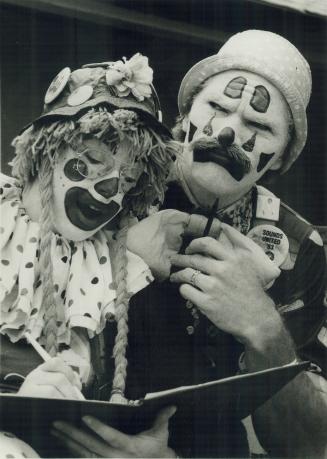 Clowns Patty and Bumper (in real life they're Patricia and John Erlendson) scored 14 out of 15 on our quiz