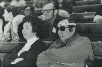 L to R Yvonne McRae Wilfred Wawaskesh