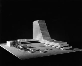Martha and Ragnar Ypya entry, City Hall and Square Competition, Toronto, 1958, architectural model