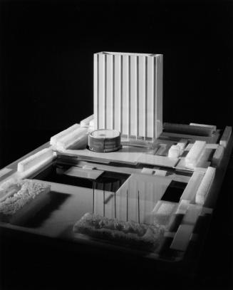 John C. Parkin entry, City Hall and Square Competition, Toronto, 1958, architectural model