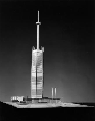 V. Radimski and E. Steflicek entry, City Hall and Square Competition, Toronto, 1958, architectural model