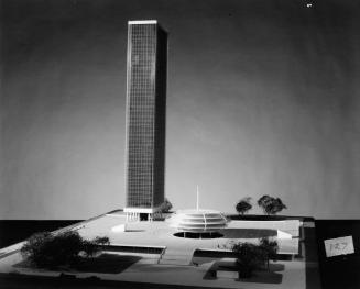 Jones, Harding and Gorgoloewski entry, City Hall and Square Competition, Toronto, 1958, architectural model