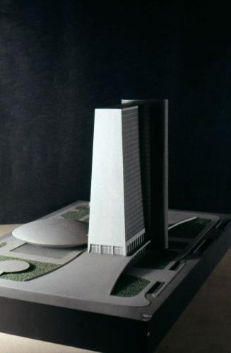 H. F. Pinto and R. Perez-Marchand entry, City Hall and Square Competition, Toronto, 1958, architectural model