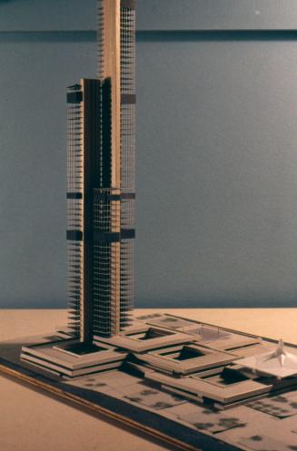 D. R. Dobereiner entry, City Hall and Square Competition, Toronto, 1958, architectural model
