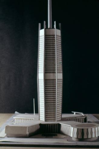 V. Radimski and E. Steflicek entry, City Hall and Square Competition, Toronto, 1958, architectural model