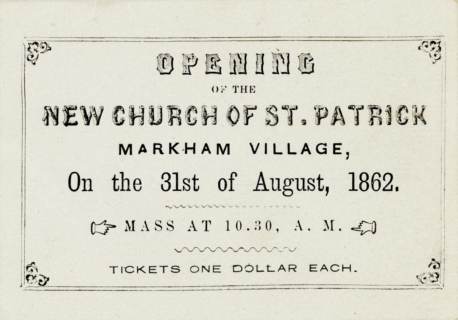 Opening of the New Church of St