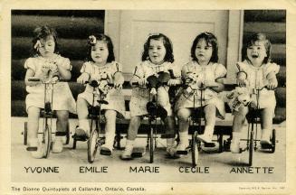 The Dionne Quintuplets at Callender, Ontario, Canada