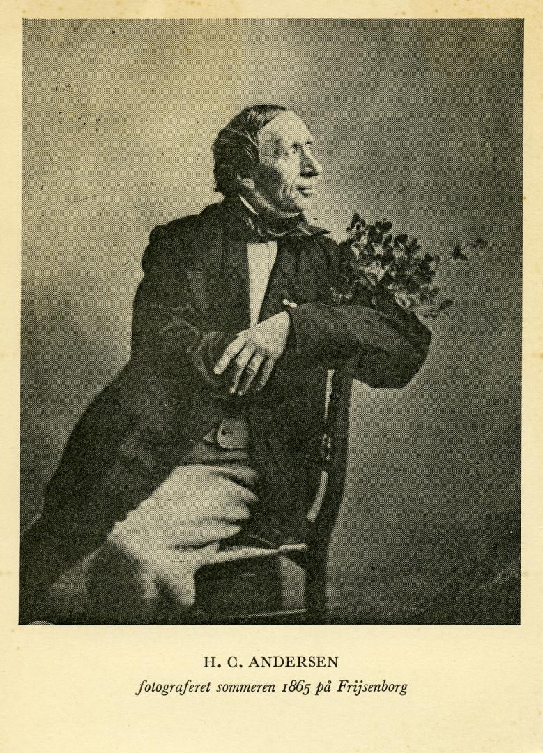 H. C. Andersen fotograferet sommeren 1865 pa Frijsenborg