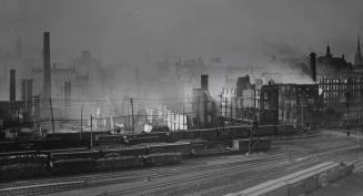 Fire (1904), aftermath of fire, looking north east from Esplanade W
