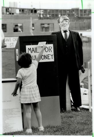 Angry protest