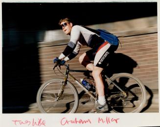 Graham Miller, 23, once had to carry on his bike a screaming cat from the vet's