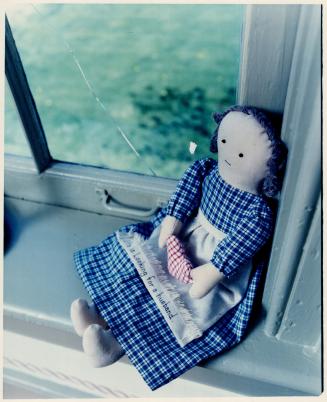 From Piety Ridge Primitives: Handmade poor-folk doll, left, $36